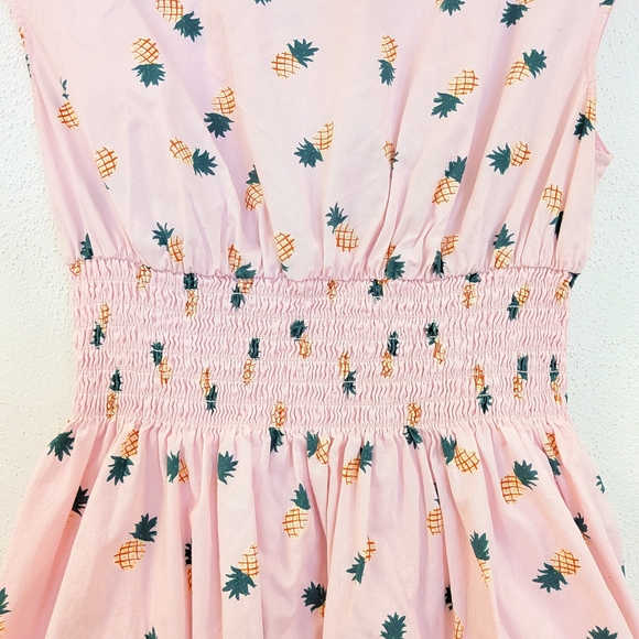 kate spade Pink Pineapple Print Midi Dress - Picture 3 of 5